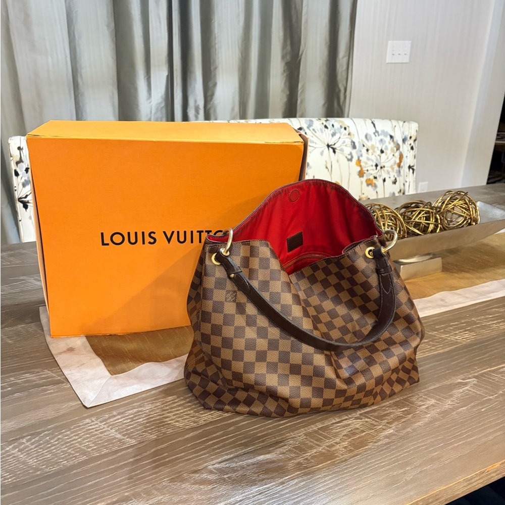 ✨ Louis Vuitton Graceful MM – Damier Ebene w/box ✨